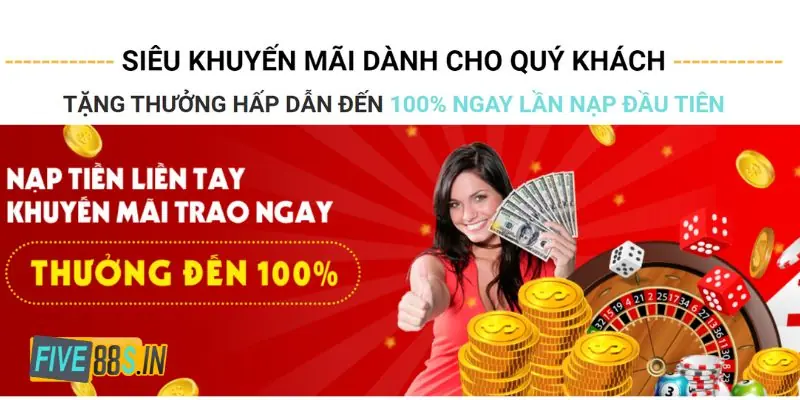 five88 khuyen mai lan dau anh dai dien